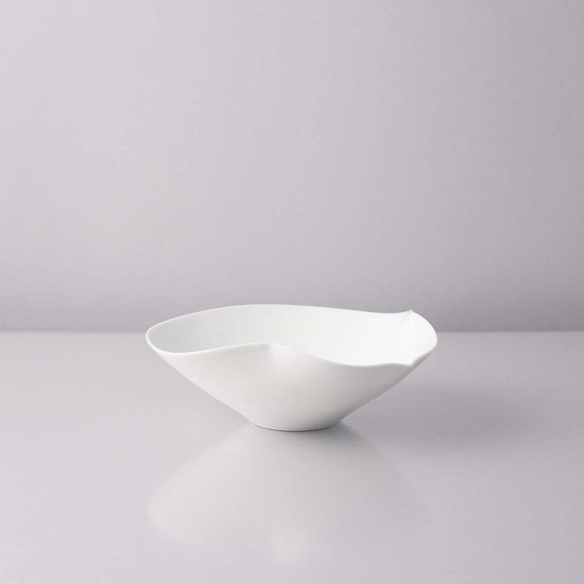 有田焼 白磁瓢型内線彫 薄手五寸平鉢 15cm Shouhei Studio1156