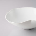 有田焼 白磁瓢型内線彫 薄手五寸平鉢 15cm Shouhei Studio1156
