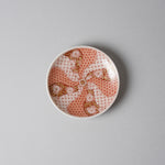 九谷焼 Kutani Art 小皿 10.5cm [6 Patterns] 赤絵細描花唐草紋 KitanoTojudo Studio1156