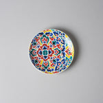 九谷焼 Kutani Art 小皿 10.5cm [6 Patterns] 黄地盛華紋 KitanoTojudo Studio1156