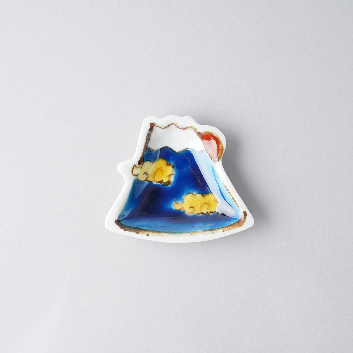 九谷焼 縁起豆皿 7~9cm 富士山 Soukyu Studio1156