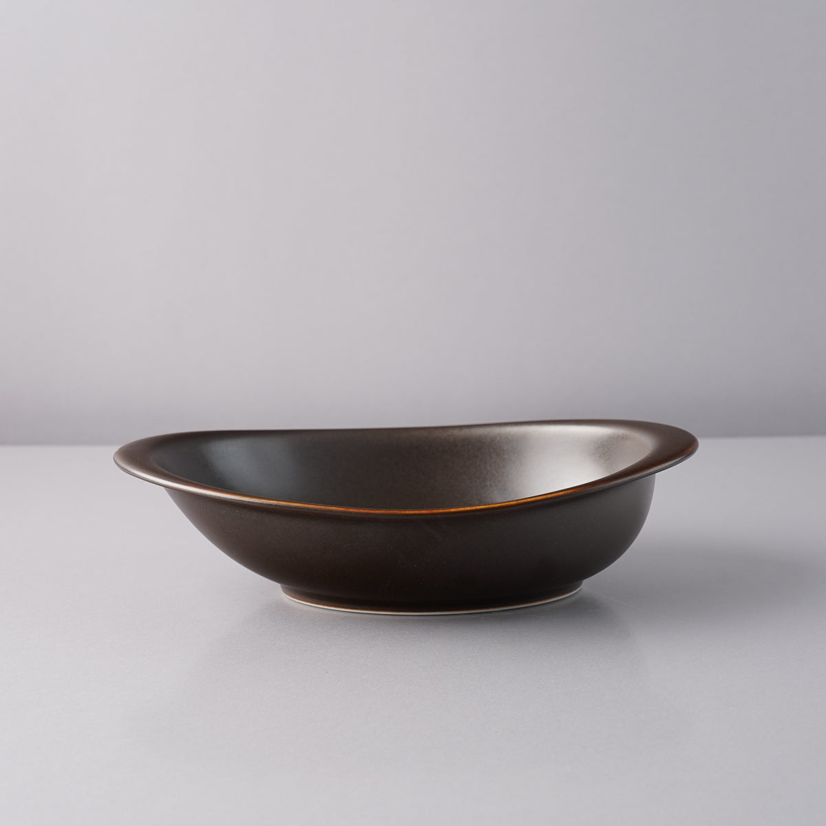 波佐見焼 OVENWARE グラタン皿 オーバル(L) 22.5cm [耐熱食器] ブラウン(BN) Saikai Studio1156