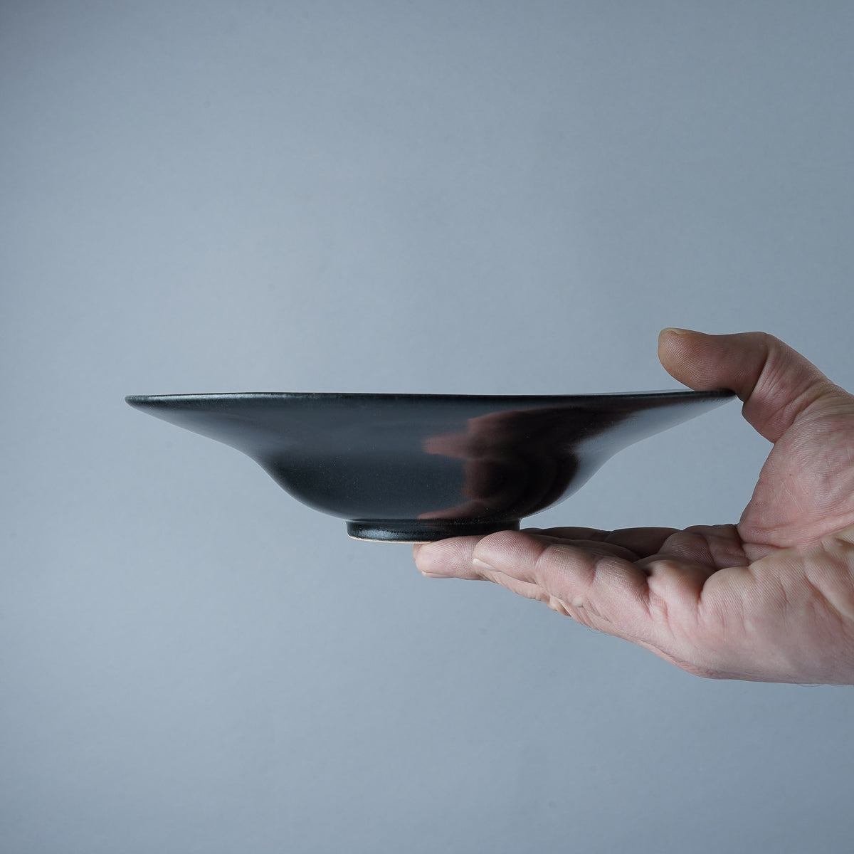 美濃焼 宙(ソラ) ワイドリムクーププレート 21cm Sakuzan Studio1156