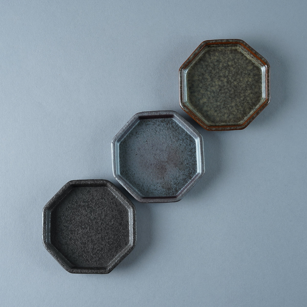 美濃焼 アニス 八角プレート 7cm Sakuzan Studio1156