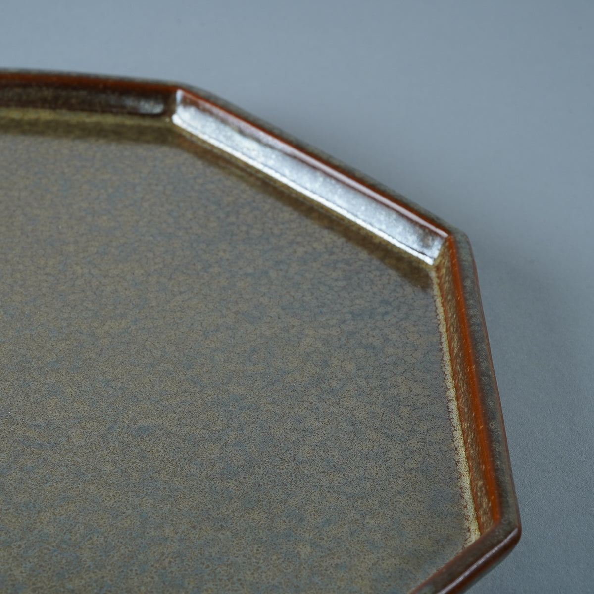 美濃焼 アニス 八角プレート MG 24cm Sakuzan Studio1156