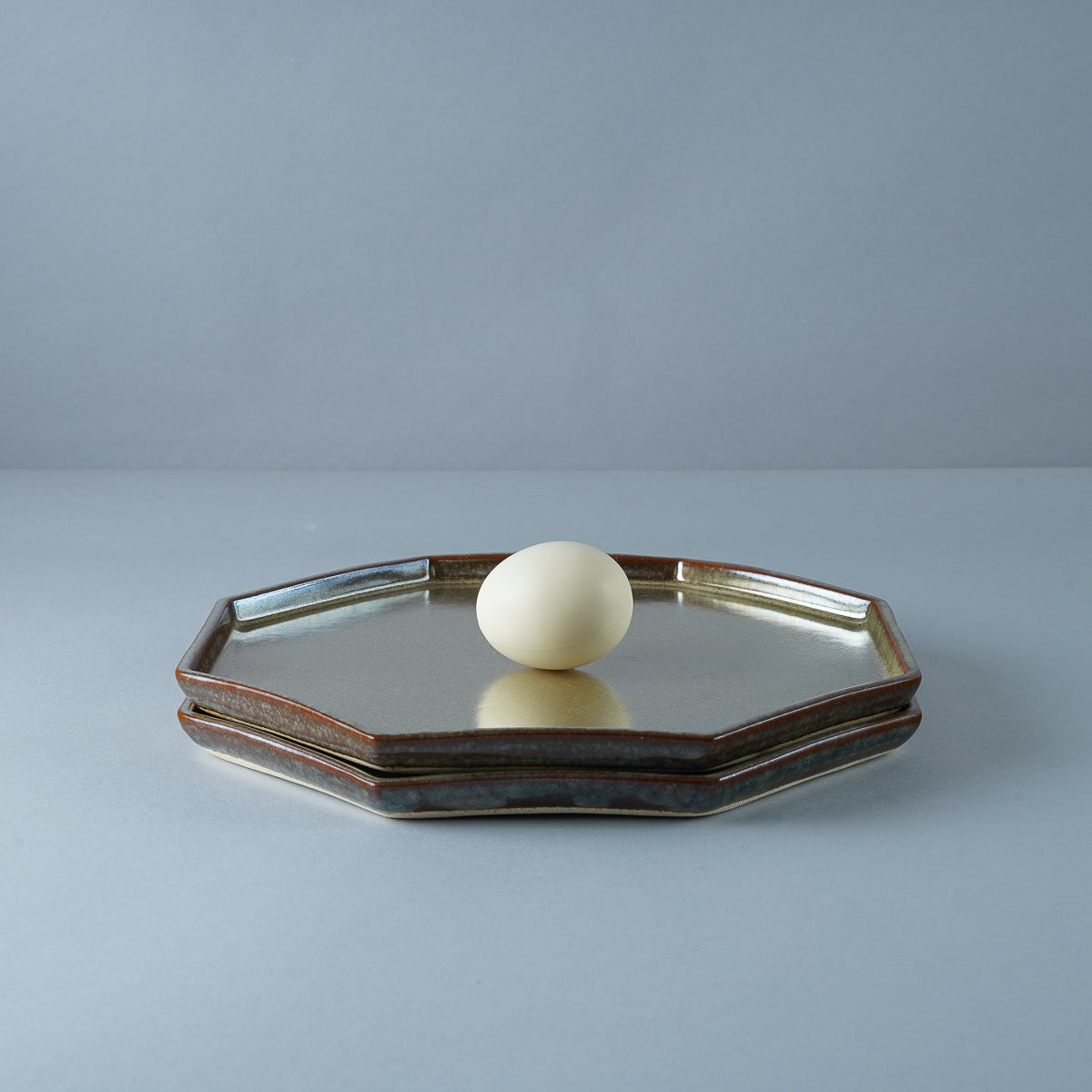 美濃焼 アニス 八角プレート MG 24cm Sakuzan Studio1156