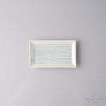 伊万里焼 染付連子 長角皿 S/M/L S(12.5cm) Tamori Studio1156