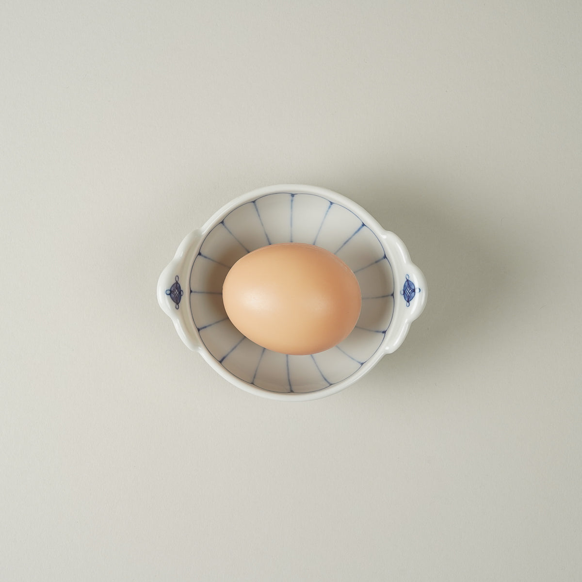 波佐見焼 染付 菊割青海波 手付小付 小鉢 10cm Takayama Studio1156