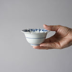 波佐見焼 染付 割草花兎紋 雪輪小付 小鉢 9.5cm Takayama Studio1156