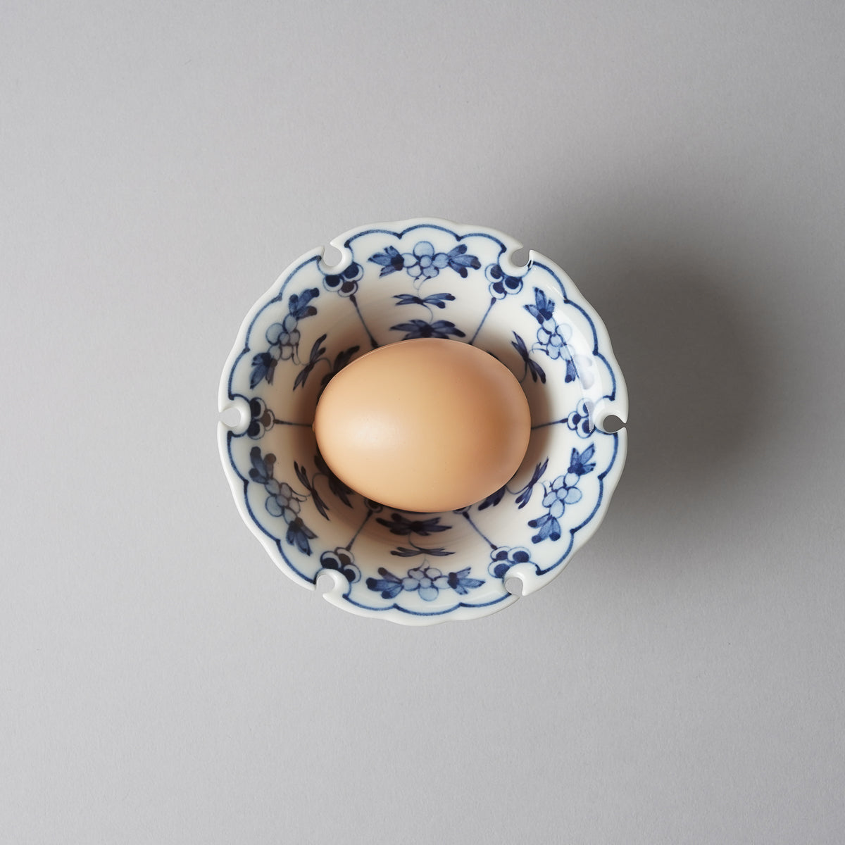 波佐見焼 染付 割草花兎紋 雪輪小付 小鉢 9.5cm Takayama Studio1156