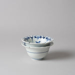 波佐見焼 染付 割草花兎紋 雪輪小付 小鉢 9.5cm Takayama Studio1156