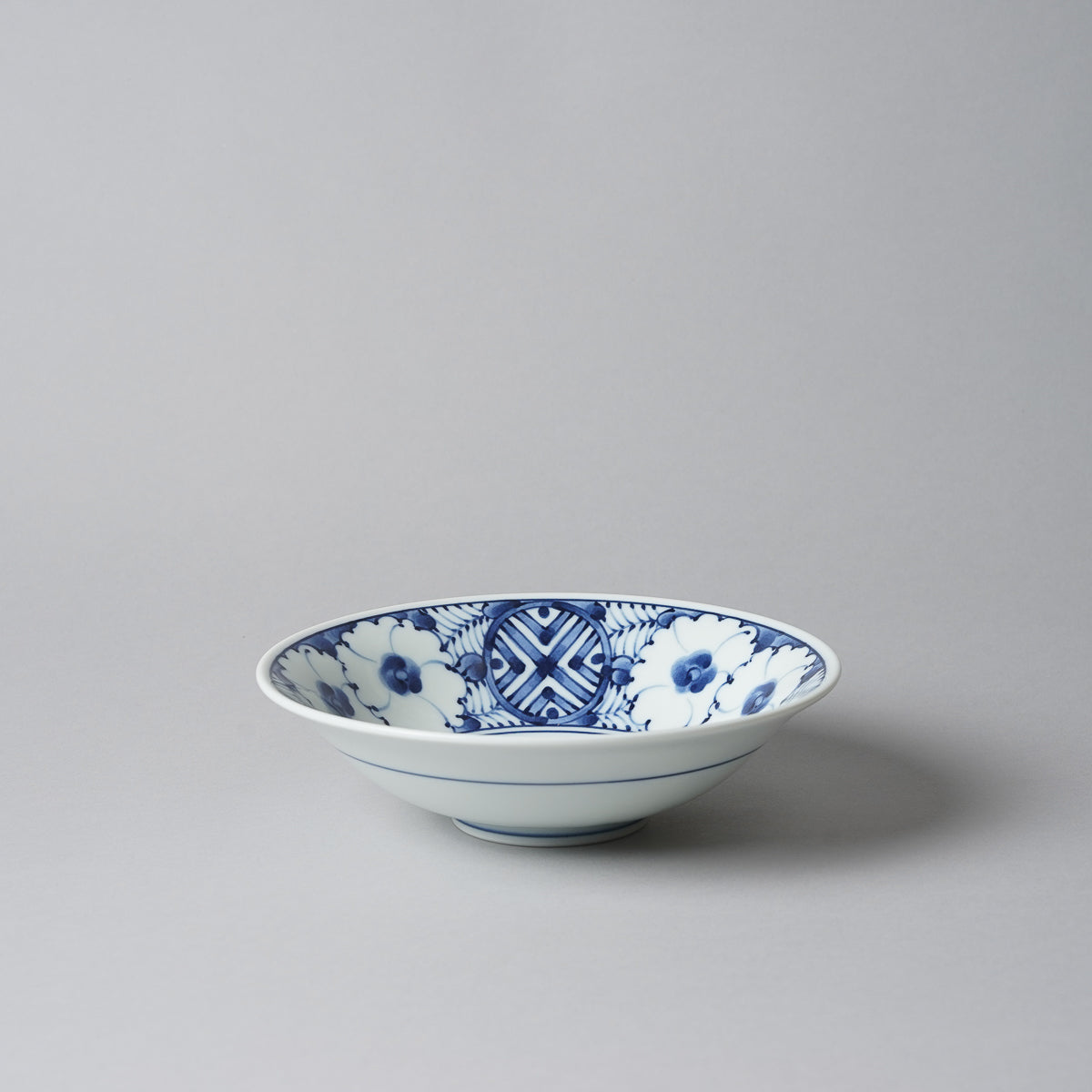 波佐見焼 染付 中鉢 15.5cm [2 Patterns] 青黛花紋 Takayama Studio1156