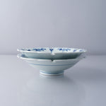 波佐見焼 染付 割草花兎紋 雪輪銘々皿 15.5cm Takayama Studio1156