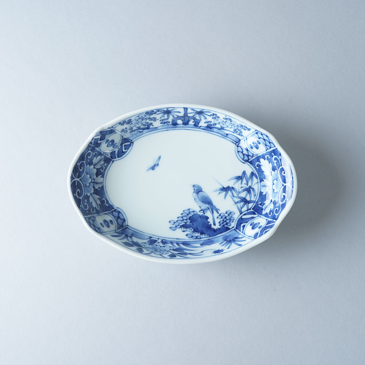 波佐見焼 染付 ナマコ皿 16cm 高山陶器 - Studio1156