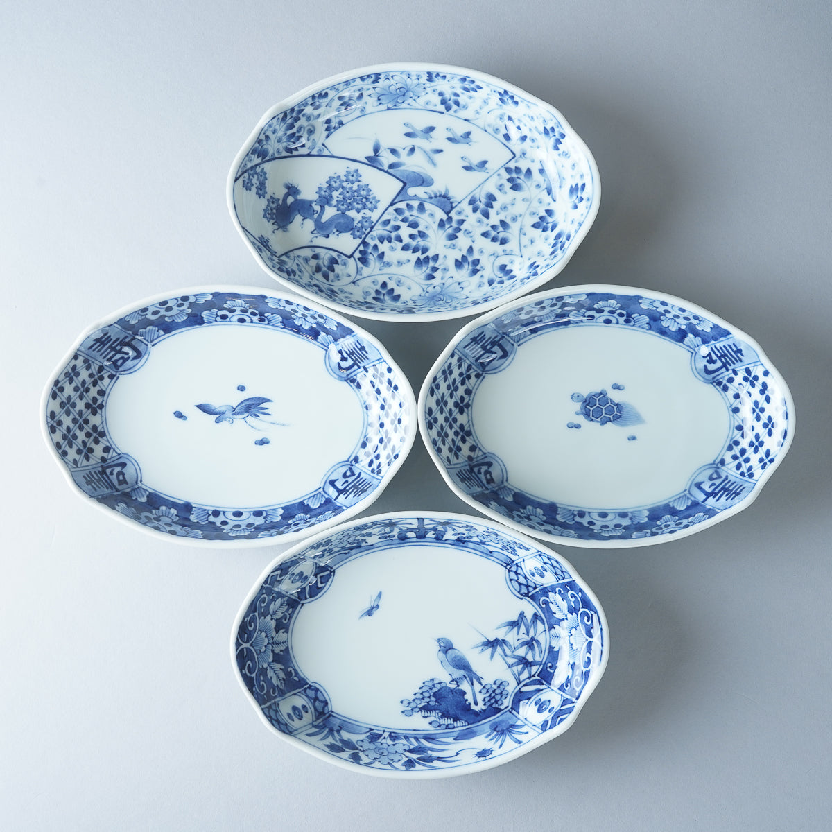波佐見焼 染付 ナマコ皿 16cm Takayama Studio1156