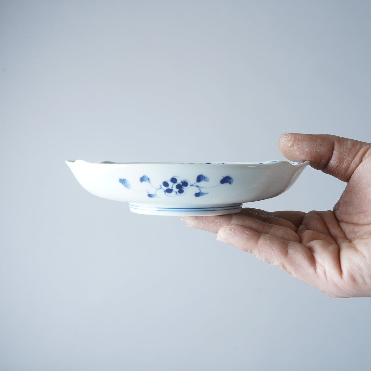 波佐見焼 染付 ナマコ皿 16cm Takayama Studio1156