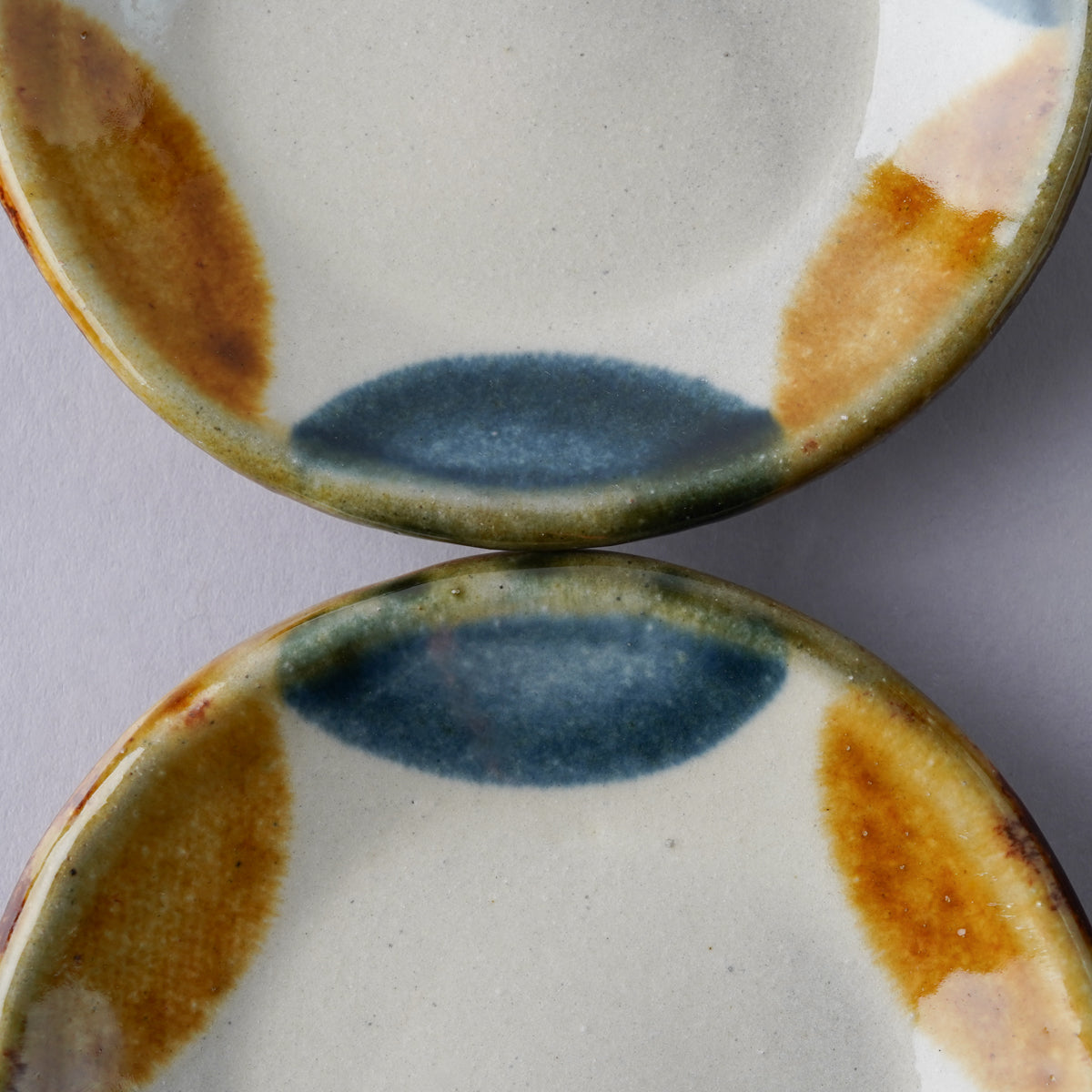 壺屋焼 やちむん ドット 三寸皿 9.5cm Toushin Studio1156