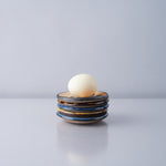 壺屋焼 やちむん 唐草 三寸皿 9.5cm Toushin Studio1156