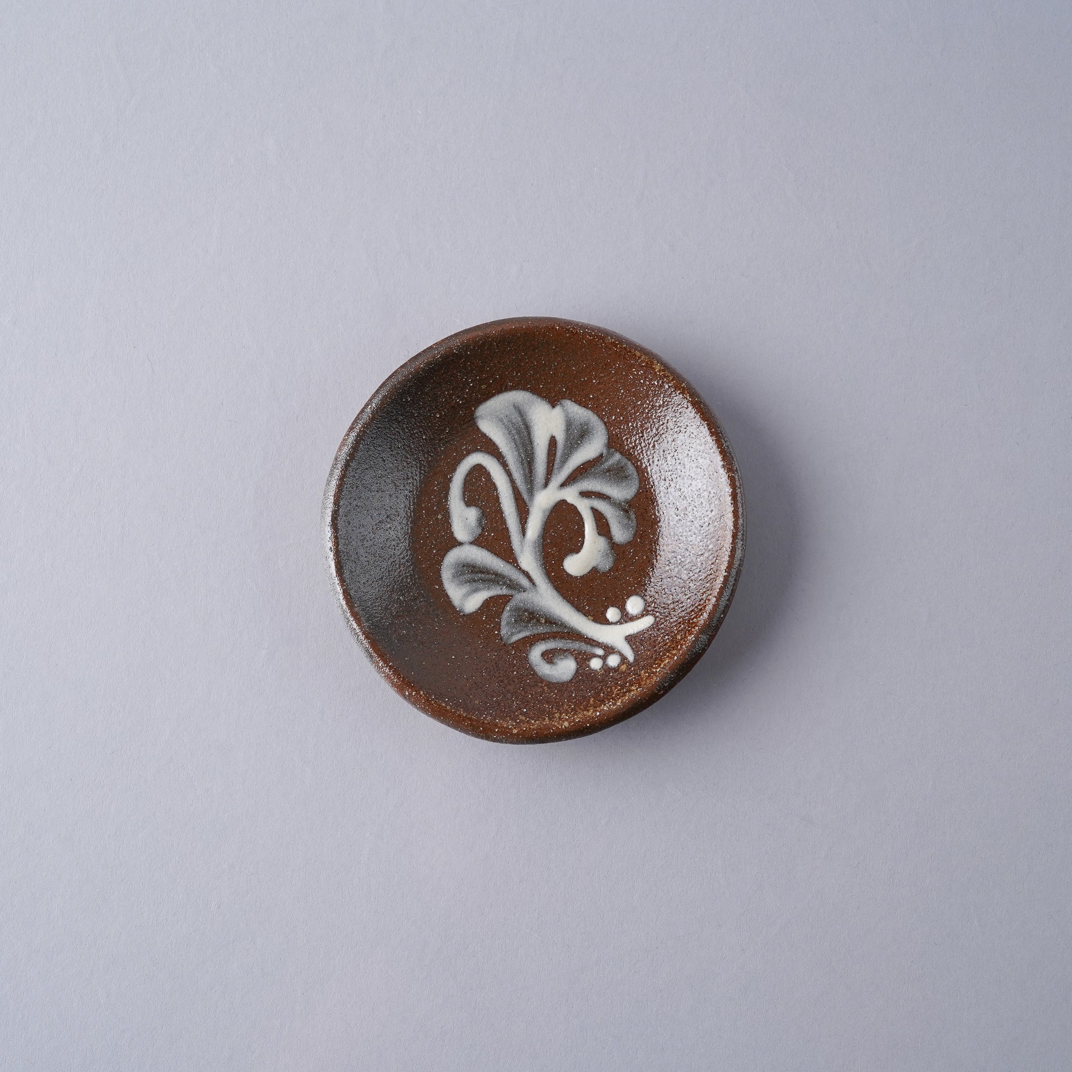 壺屋焼 やちむん 白一珍 三寸皿 9.5cm 白一珍 Toushin Studio1156