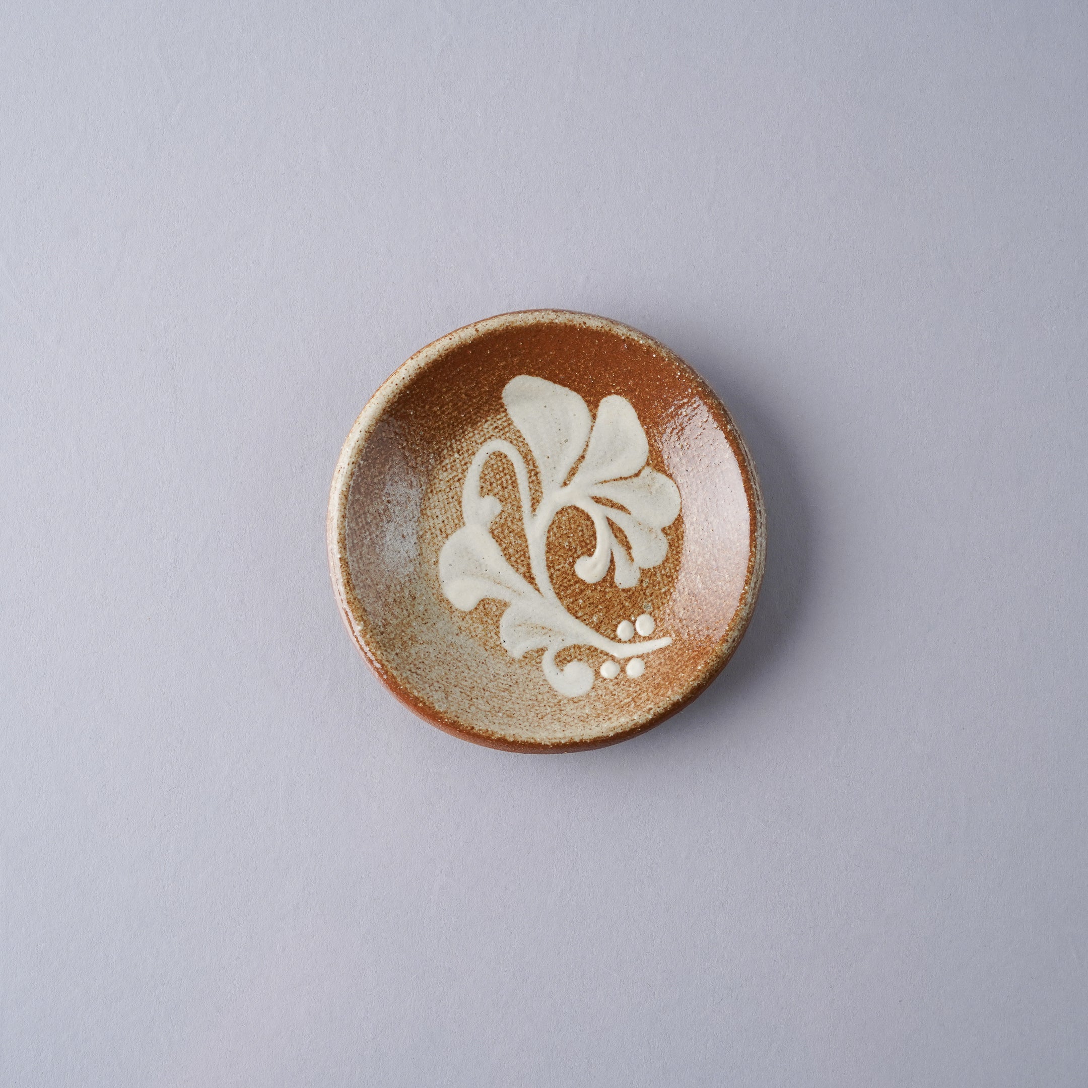壺屋焼 やちむん 白一珍 三寸皿 9.5cm きび白一珍 Toushin Studio1156