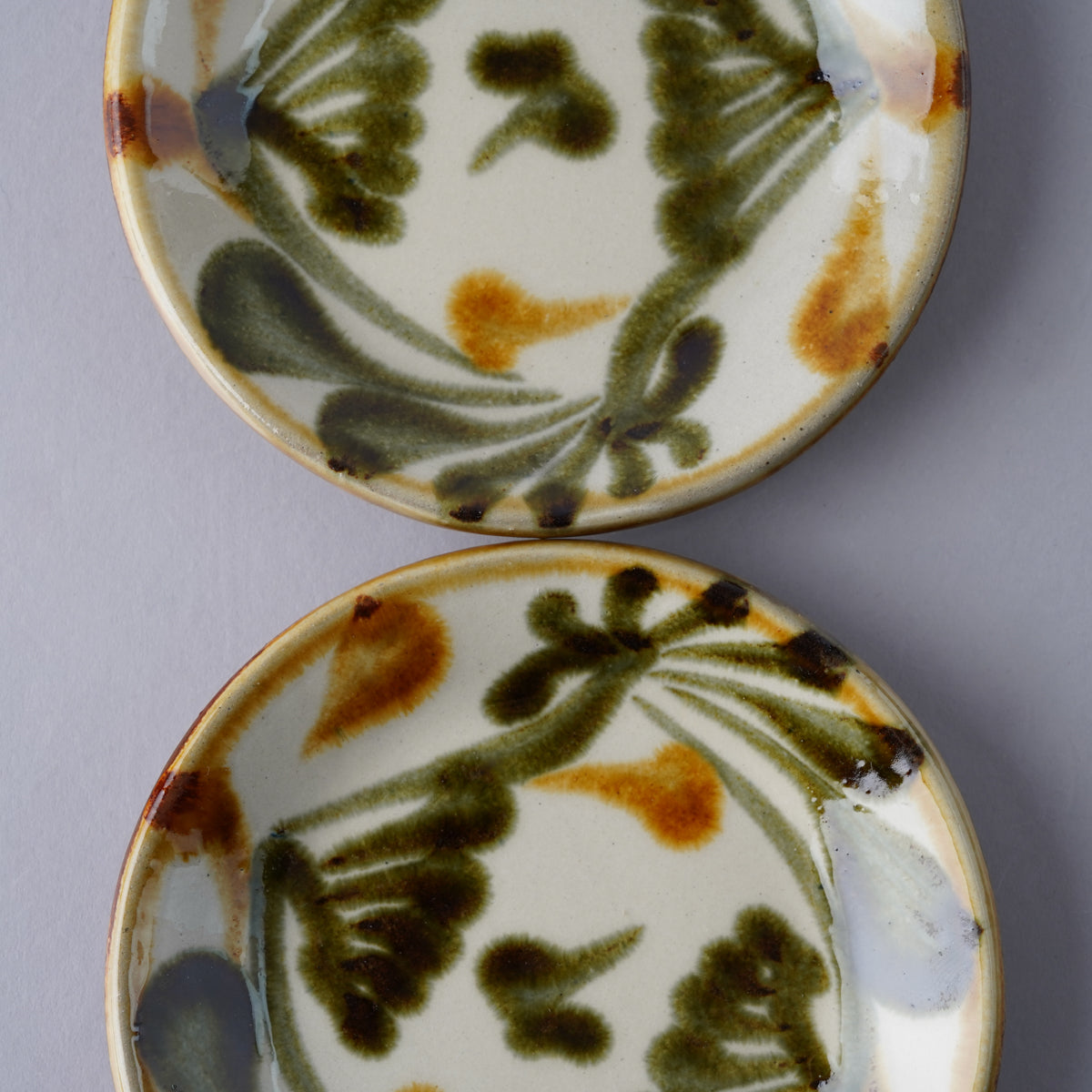 壺屋焼 やちむん 唐草 四寸皿 13cm Toushin Studio1156