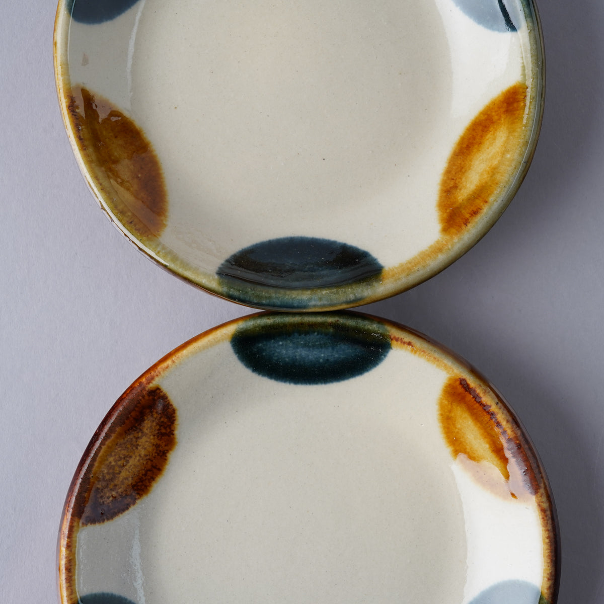 壺屋焼 やちむん ドット 四寸皿 13cm Toushin Studio1156