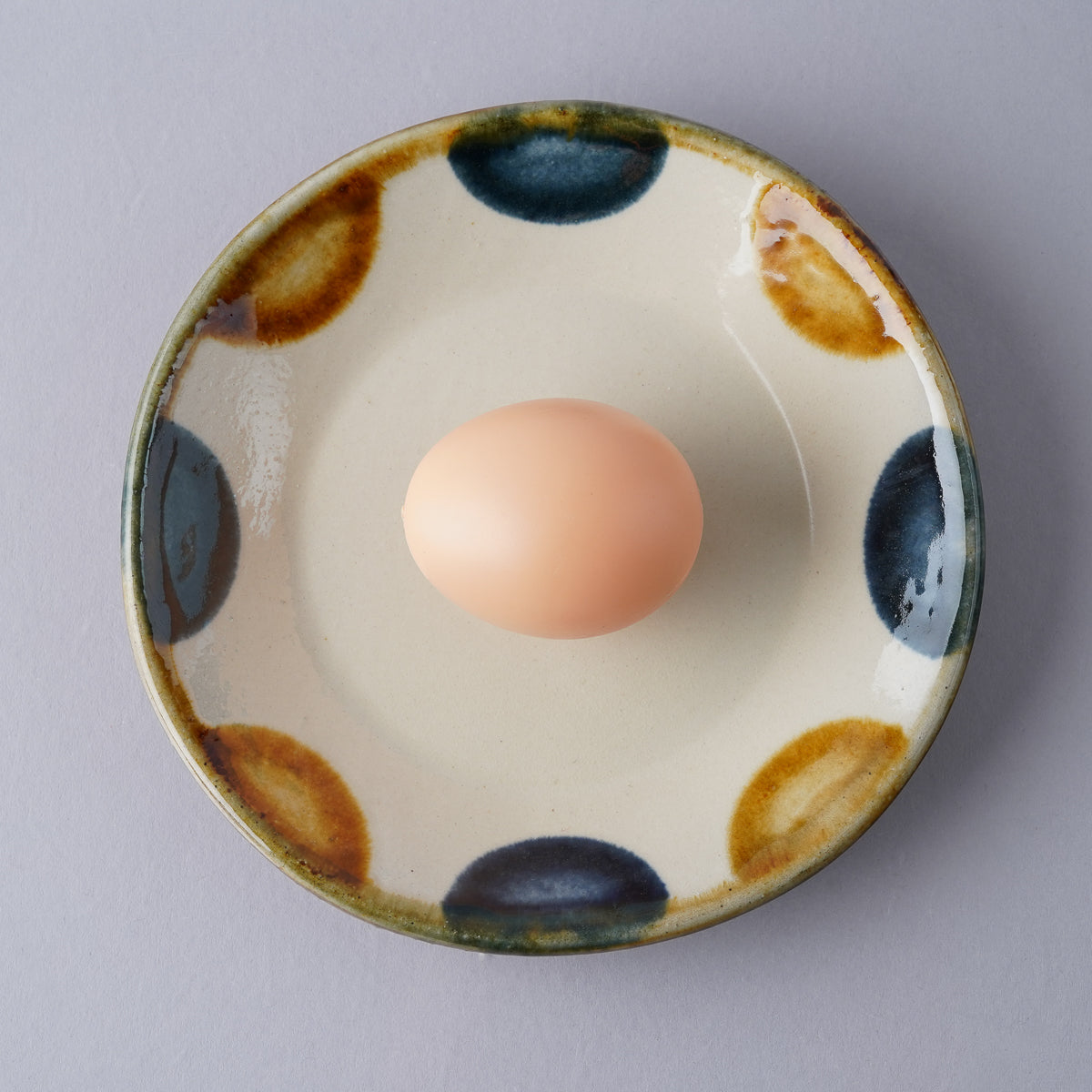 壺屋焼 やちむん ドット 五寸皿 15.5cm Toushin Studio1156