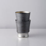 波佐見焼 ワビカップ ボーダー フリーカップ 300ml Wazan Studio1156
