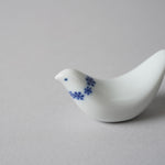 波佐見焼 花かざり 鳥型箸置き 5cm Wazan Studio1156