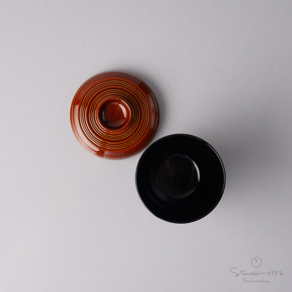 越前漆器 千筋箸洗椀 7.5cm/170ml [食洗機対応] Echizen Studio1156