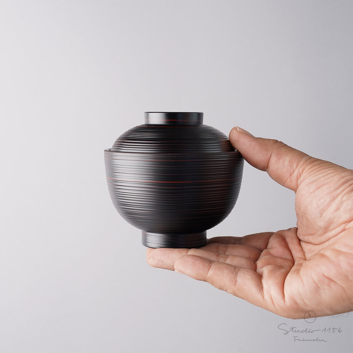 越前漆器 提灯型小吸椀 9.5cm/250ml [食洗機対応] Echizen Studio1156