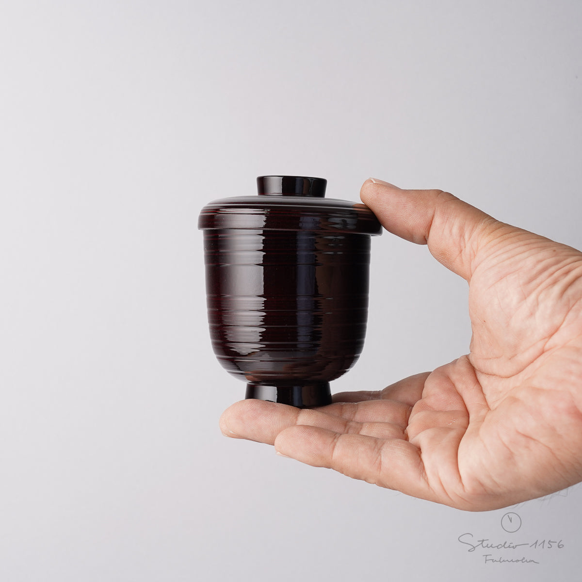 越前漆器 千筋箸洗椀 7.5cm/170ml [食洗機対応] Echizen Studio1156