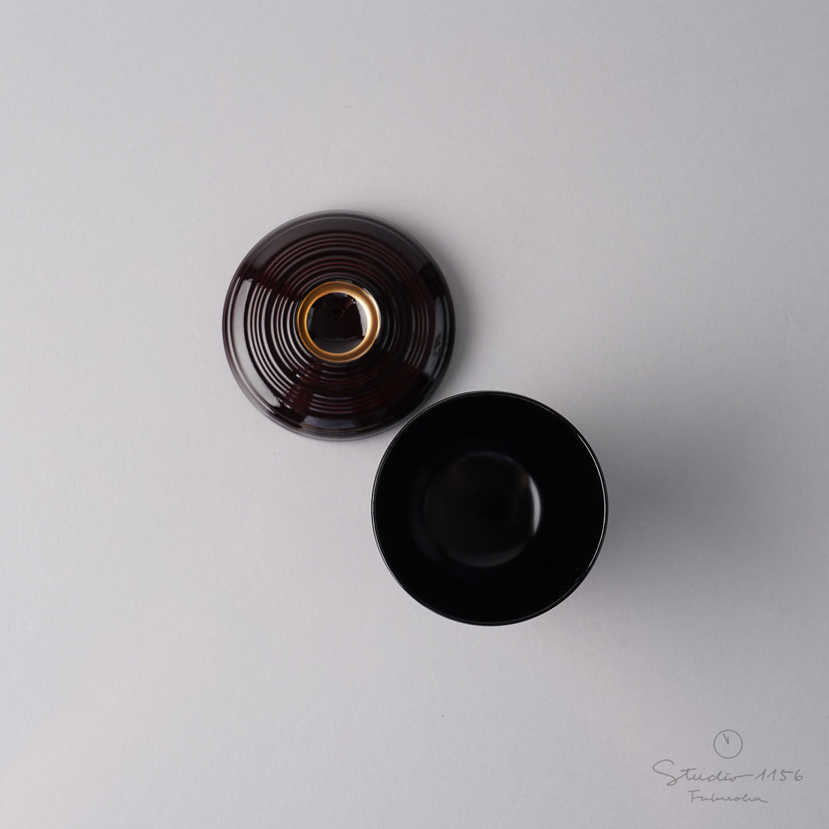 越前漆器 千筋箸洗椀 7.5cm/170ml [食洗機対応] Echizen Studio1156
