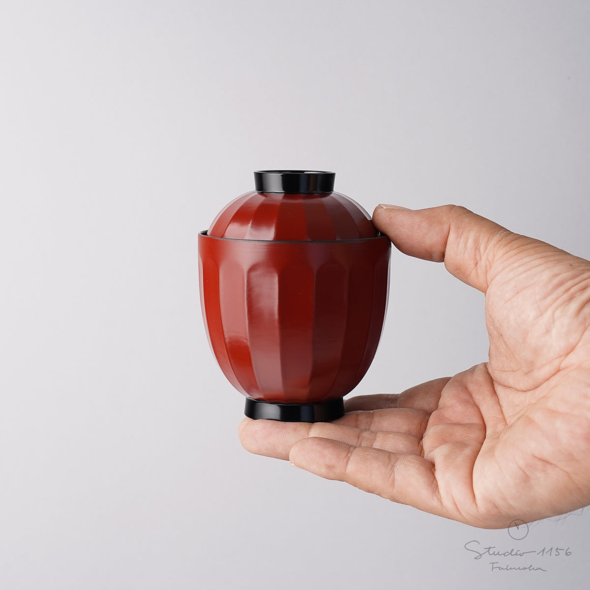 越前漆器 菊型箸洗椀 200ml [食洗機対応] Echizen Studio1156