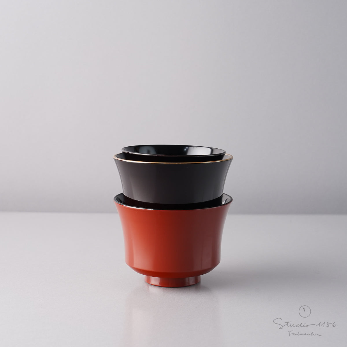 越前漆器 嵐山小吸椀 210ml [食洗機対応] Echizen Studio1156