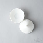有田焼 ホワイトマット オニオンアミューズボウル w/ Lid 6.5cm Yamahei Studio1156