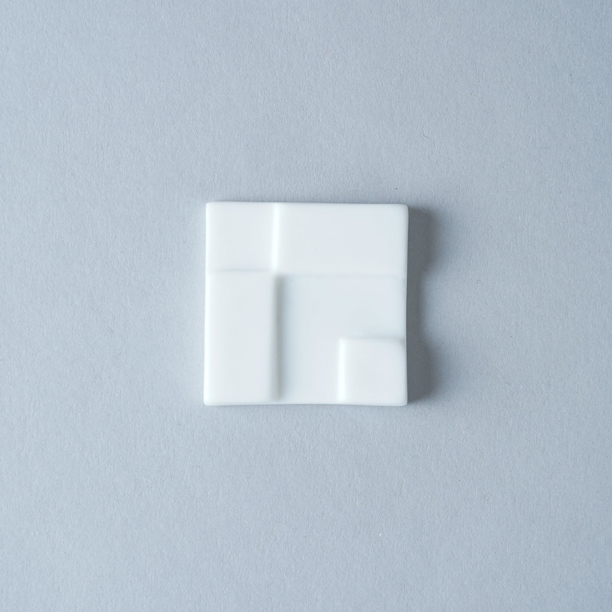 有田焼 ホワイトマット 角箸置き 3.5cm CROSS Yamahei Studio1156