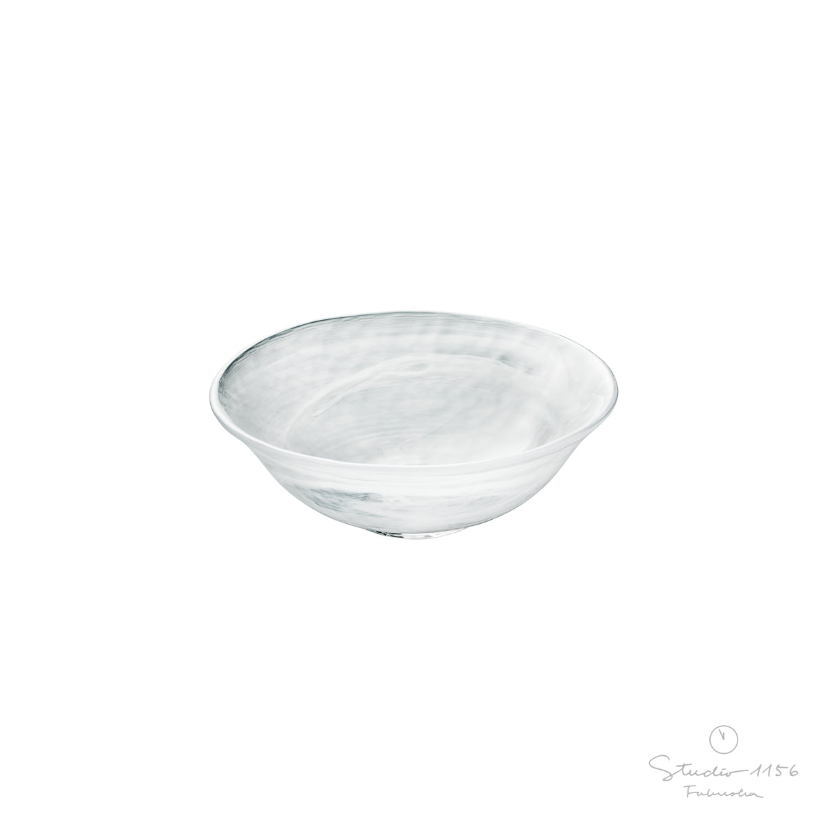 ガラス食器 水墨 小鉢 13cm BK/WH Yoshinuma-glass 小鉢 10~14cm