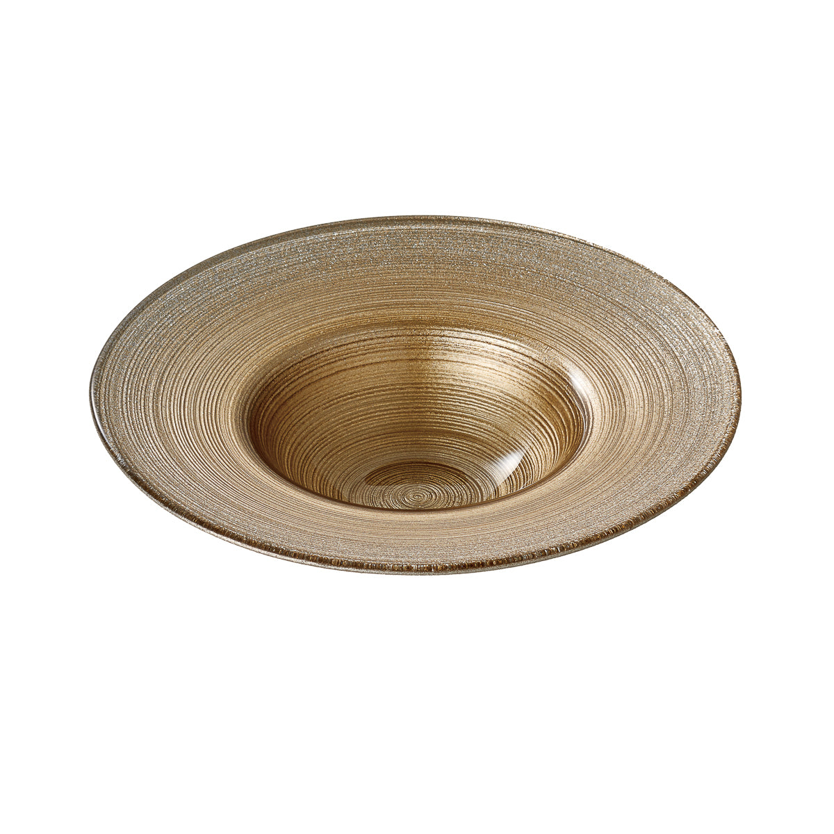 ガラス食器 サークルシリーズ リムボウル 20cm GD/BZ GD(ゴールド) Yoshinuma-glass Studio1156