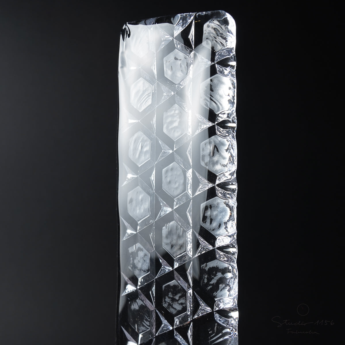 ガラス食器 かごめ-4 長角皿 23.5cm [廃番特価品] Yoshinuma-glass Studio1156