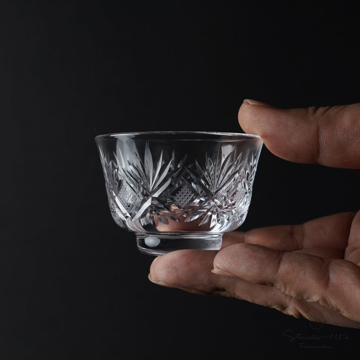 ガラス食器 切子ハンドカット 飛鳥 盃 70ml [廃番特価品]