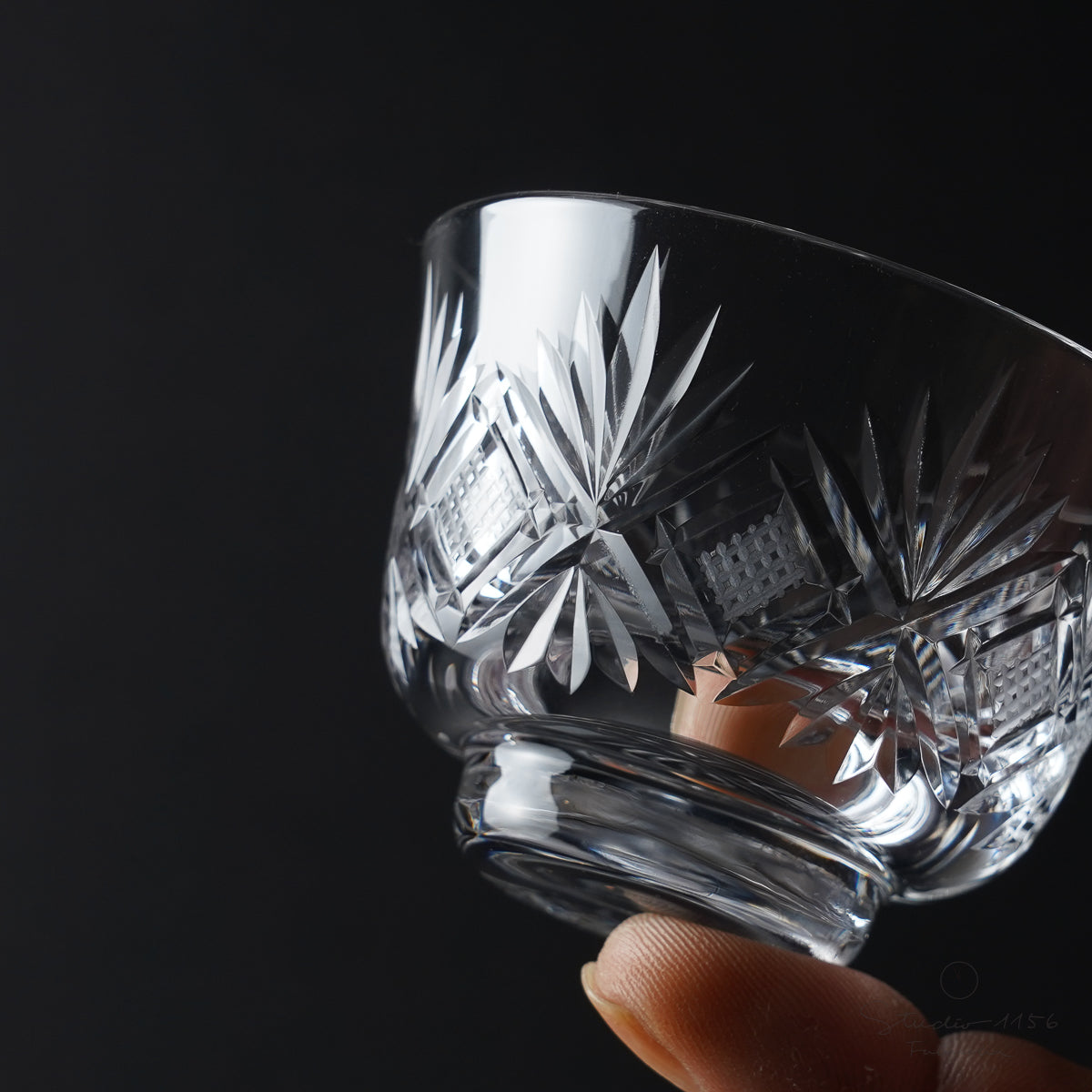 ガラス食器 切子ハンドカット 飛鳥 盃 70ml [廃番特価品] Yoshinuma-glass Studio1156