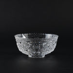 ガラス食器 クリスタル 切子ハンドカット 篭目切子中鉢 13.5cm [廃番特価品] Yoshinuma-glass Studio1156