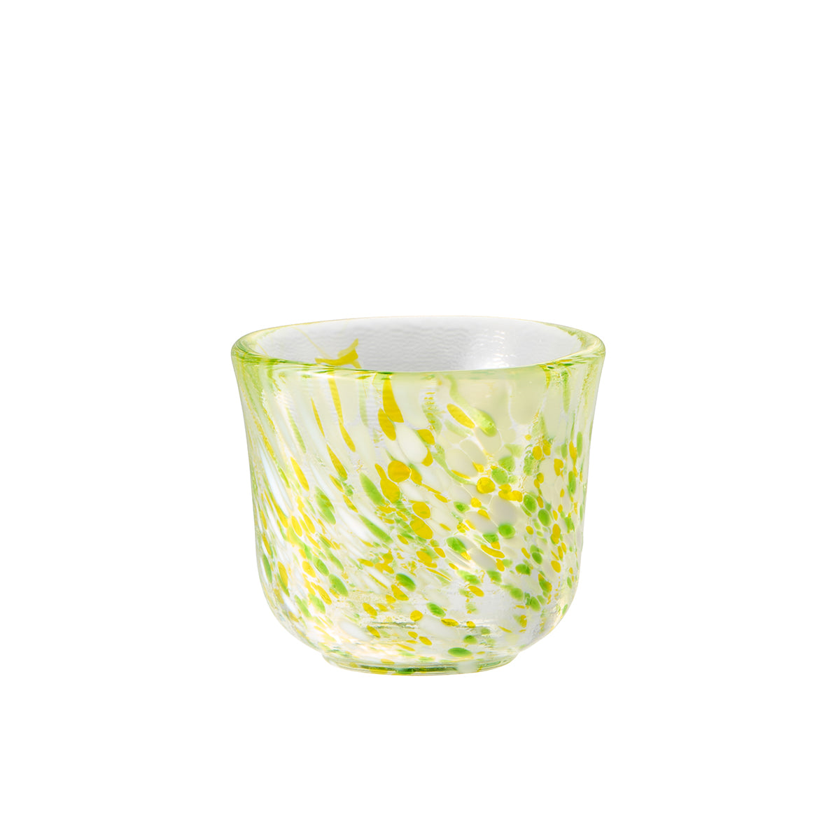 ガラス食器 色彩ぐい呑 斑紋 50ml 1G(グリーン) Yoshinuma-glass Studio1156