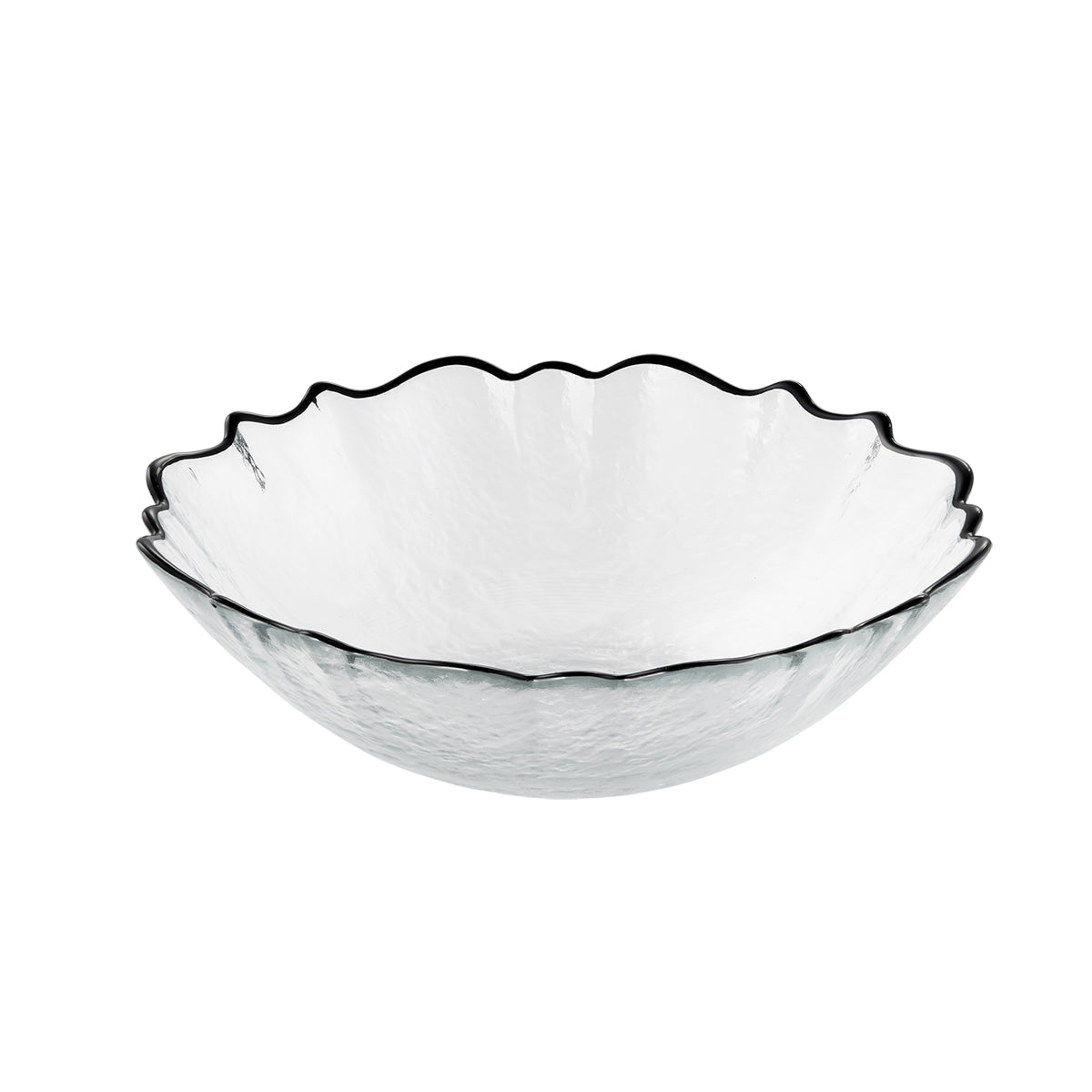 ガラス食器 アイスクイーン ボール 16.5cm [3colros] RB リムブラック Yoshinuma-glass Studio1156
