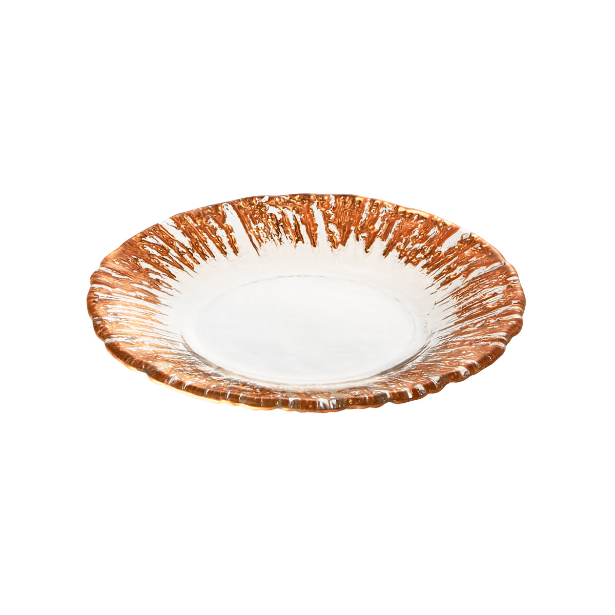 ガラス食器 フラッシュ 12cmプレート カッパー Yoshinuma-glass Studio1156
