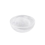 ガラス食器 水墨 豆鉢 7cm WH 白 Yoshinuma-Glass Studio1156