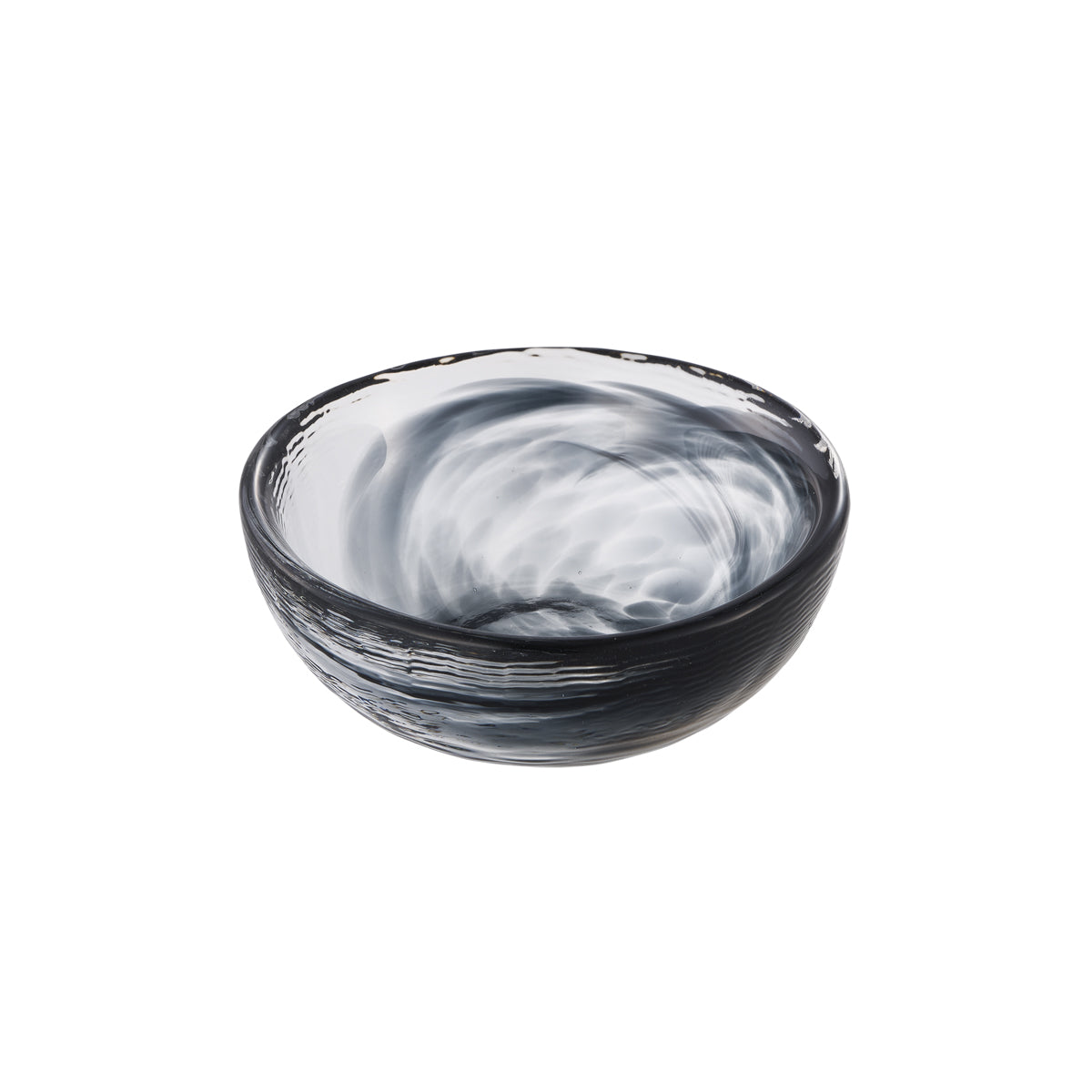 ガラス食器 水墨 豆鉢 7cm BK 黒 Yoshinuma-Glass Studio1156