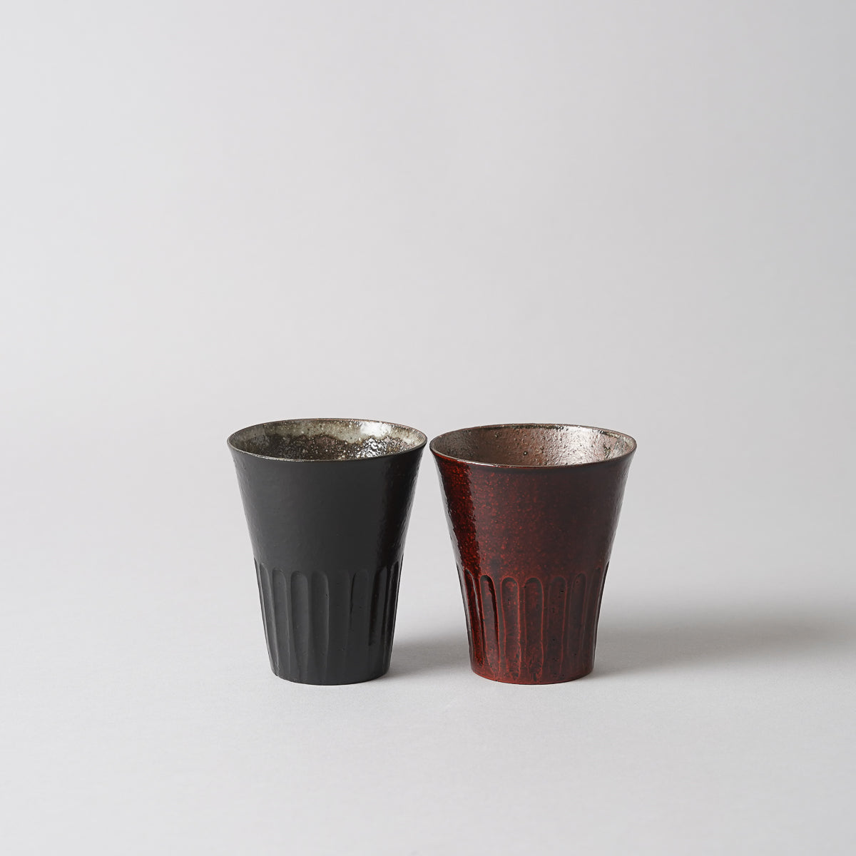 越前焼 極薄 羽反ぐい呑み 110ml [越前漆器/陶胎漆器/2 Colors]
