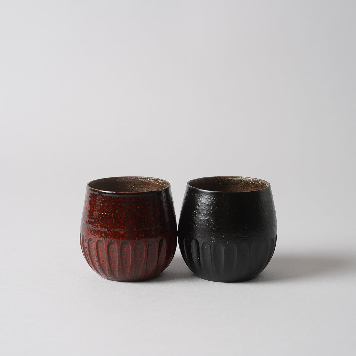 越前焼 極薄 樽型ぐい呑み 90ml [越前漆器/陶胎漆器/2 Colors]